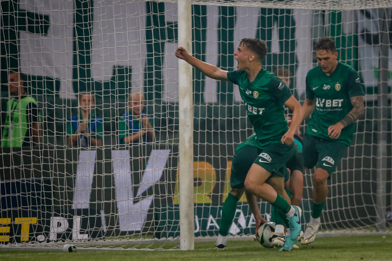 WROCLAW 19.07.2024 
SPORT PILKA NOZNA PKO BANK POLSKI EKSTRAKLASA SEZON 2024/25 MECZ SLASK WROCLAW - LECHIA GDANSK - - -  FOOTBALL POLISH TOP LEAGUE SEASON 2024 - 2025 MATCH GAME SLASK WROCLAW - LECHIA GDANSK - - - 
NZ TOMMASO GUERCIO GOL GOAL BRAMKA , RADOSC HAPPINESS CELEBRATION , 
FOT. GRZEGORZ RADTKE / 400mm.pl