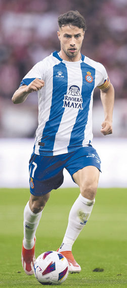 Real Sporting de Gijon v RCD Espanyol - LaLiga Hypermotion Javi Puado of RCD Espanyol in action during the LaLiga Hypermotion match between Real Sporting de Gijon and RCD Espanyol at El Molinon on June 9, 2024, in Gijon, Spain. Gijon El Molinon Asturias Spain RL_GIJvRCDE_00031 Copyright: xRicardoxLarreinax,Image: 880200344, License: Rights-managed, Restrictions: , Model Release: no, Credit line: Ricardo Larreina / imago sport / Forum
