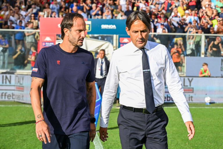 August 17, 2024, Genova, Italia: Genoa’s head coach Alberto Gilardino and Inter’s head coach Simone Inzaghi during the Serie A soccer match between Genoa and Inter at the Luigi Ferraris Stadium in Genoa, Italy - Saturday, August 17, 2024. Sport - Soccer . (Photo by Tano Pecoraro/Lapresse) (Credit Image: © Tano Pecoraro/LaPresse via ZUMA Press)
LIGA WLOSKA PILKA NOZNA SEZON 2024/2025
FOT. ZUMA/newspix.pl / 400mm.pl
POLAND ONLY!
---
newspix.pl / 400mm.pl