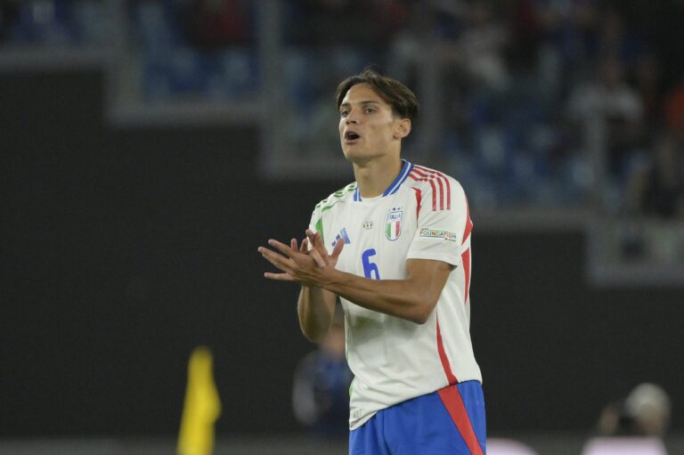 October 10, 2024, Roma, Italia: Italy's Samuele Ricci  during the UEFA Nations League 2024/25 Group 2 qualification football match between Italy and Belgium at the Olimpico stadium in Rome on October 10, 2021. (Photo by Fabrizio Corradetti / LaPresse) (Credit Image:  Fabrizio Corradetti/LaPresse via ZUMA Press) 
LIGA NARODOW UEFA PILKA NOZNA SEZON 2024/2025
WLOCHY v BELGIA
FOT. ZUMA/newspix.pl / 400mm.pl

POLAND ONLY !!!
---
newspix.pl / 400mm.pl