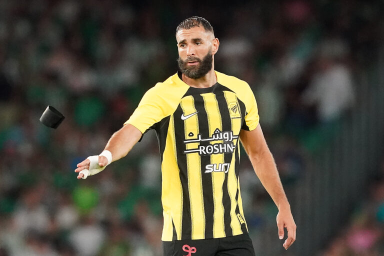 Al-Ittihad's Karim Benzema during friendly match. August 3,2024. (Photo by Acero/Alter Photos/Sipa USA)
2024.08.03 Sewilla
pilka nozna sparing mecz towarzyski
Betis Sewilla - Al-Ittihad
Foto AceroAlter Photos/SIPA USA/PressFocus

!!! POLAND ONLY !!!