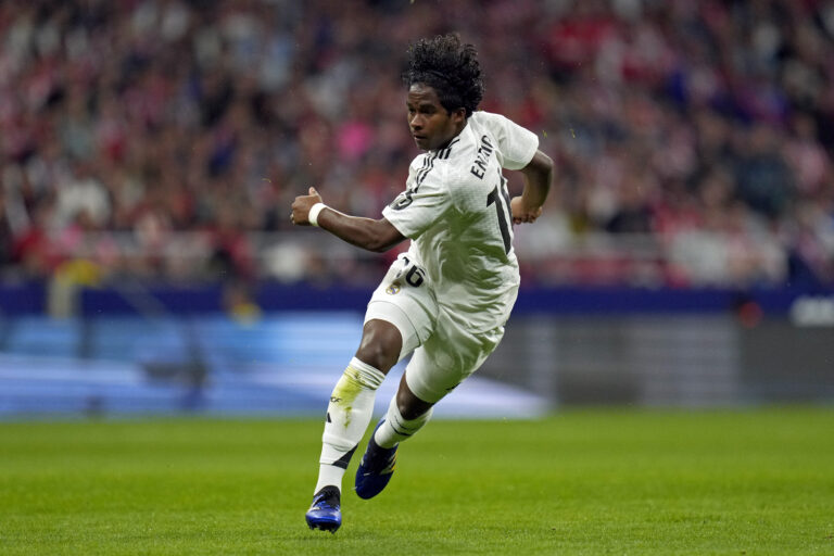 Endrick of Real Madrid CF during the La Liga EA Sports match between Atletico de Madrid and Real Madrid CF played at Civitas Metropolitano Stadium on September 29, 2024 in Madrid, Spain. (Photo by Juan Perez / PRESSINPHOTO)
2024.09.29 Madryt
pilka nozna Liga Hiszpanska
Atletico Madryt - Real Madryt
Foto Juan Perez/pressinphoto/SIPA USA/PressFocus

!!! POLAND ONLY !!!