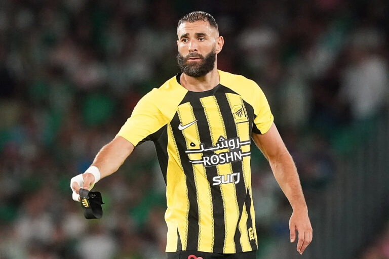 Al-Ittihad's Karim Benzema during friendly match. August 3,2024. (Photo by Acero/Alter Photos/Sipa USA)
2024.08.03 Sewilla
pilka nozna sparing mecz towarzyski
Betis Sewilla - Al-Ittihad
Foto AceroAlter Photos/SIPA USA/PressFocus

!!! POLAND ONLY !!!