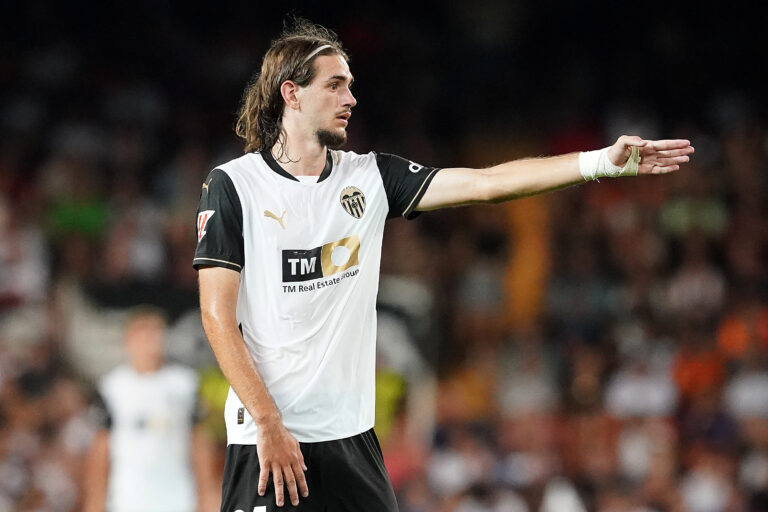 Valencia CF's Yarek Gasiorowski during La Liga match. August 17,2024. (Photo by Acero/Alter Photos/Sipa USA)
2024.08.17 Walencja
pilka nozna liga hiszpanska
Valencia CF - FC Barcelona
Foto Acero/Alter Photos/SIPA USA/PressFocus

!!! POLAND ONLY !!!