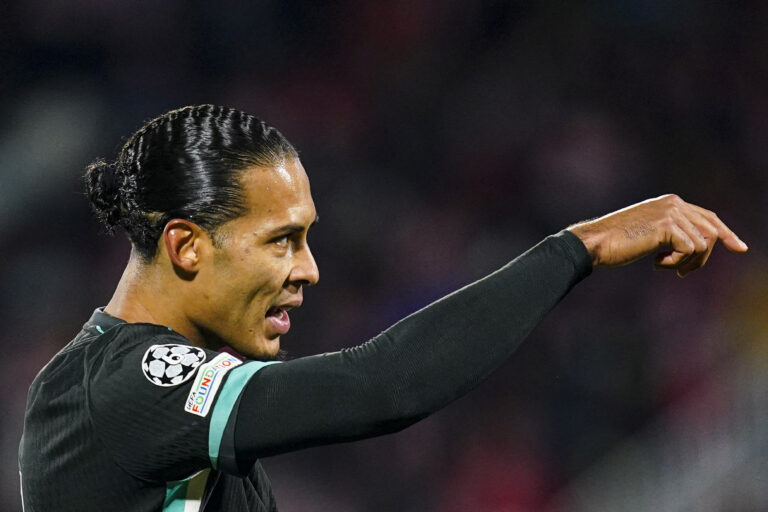 Virgil van Dijk of Liverpool FC during the UEFA Champions League match, date 6, between Girona FC and Liverpool FC played at Montilivi Stadium on December 10 2024 in Barcelona Spain. (Photo by Sergio Ruiz / Imago)  (Photo by pressinphoto/Sipa USA)
2024.12.10 Girona
pilka nozna liga mistrzow
Girona FC - Liverpool FC
Foto pressinphoto/SIPA USA/PressFocus

!!! POLAND ONLY !!!