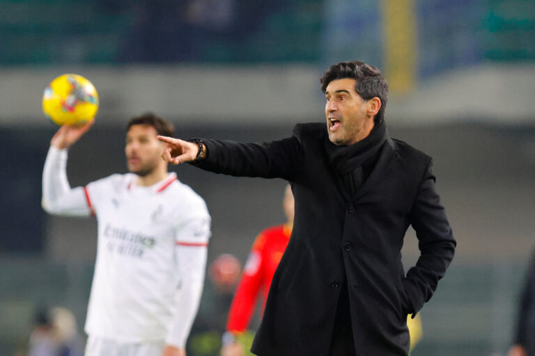 AC Milan's head coach Paulo Fonseca during the Italian Serie A Enilive soccer championship football match between Hellas Verona FC and AC Milan at Marcantonio Bentegodi Stadium on December 20th, 2024, Verona, Italy  during  Hellas Verona FC vs AC Milan, Italian soccer Serie A match in Verona, Italy, December 20 2024 (Photo by Mattia Radoni/IPA Sport / ipa-agency.net/IPA/Sipa USA)
2024.12.20 Werona
pilka nozna liga wloska
Hellas Werona - AC Milan
Foto Mattia Radoni/IPA Sport/ipa-agency.net/SIPA USA/PressFocus

!!! POLAND ONLY !!!