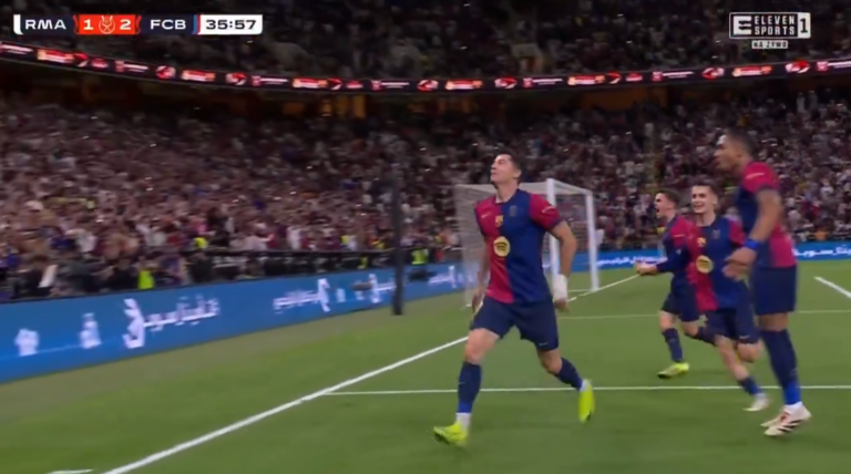 Lewandowski trafia w El Clasico! Pewnie wykorzystany rzut karny! [WIDEO]